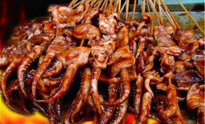 铁板鱿鱼培训哪家好?铁板鱿鱼烤制过程